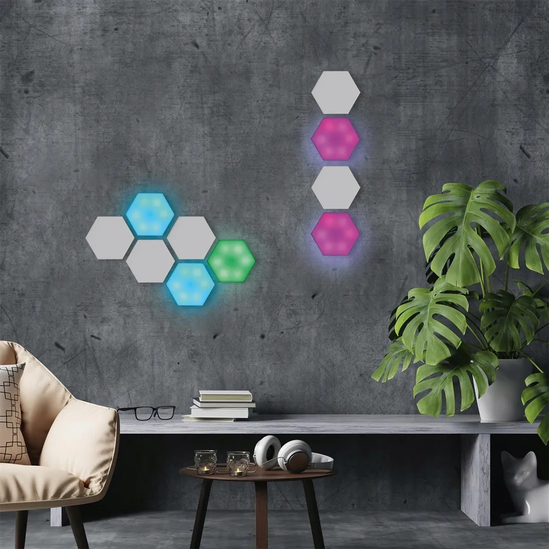 zestaw-2-lamp-sciennych-hexagonal