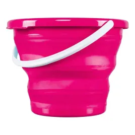 wiadro-skladane-10l-rozowe