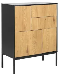 komoda-szafka-seaford-iii-czarna-dab-naturalny