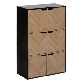 regal-mix-n-door-chevrons-6-komorowy-czarny-drzwi-w-jodelke
