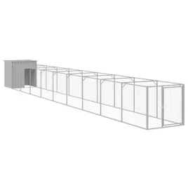 buda-dla-psa-z-wybiegiem-jasnoszara-110x1017x110-cm-stal