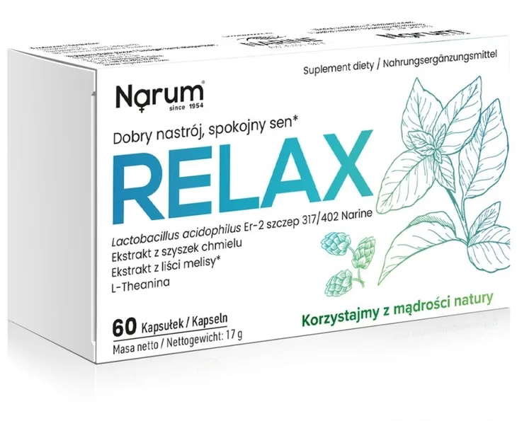 Relax | 60 kapsułek | Narum | Probiotyk | Narine