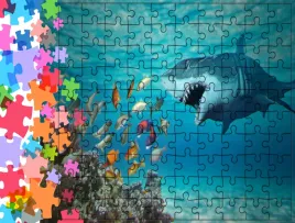 puzzle-tradycyjne-zwierzeta-rekin-producent
