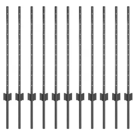 slupek-ogrodzeniowy-11-szt-szary-80-cm-stal