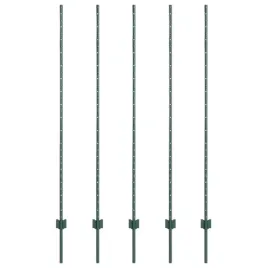 slupek-ogrodzeniowy-5-szt-zielony-150-cm-stal