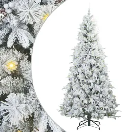 nowoczesna-choinka-stozkowa-z-oswietleniem-led-240-cm-biala-dekoracja