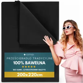 przescieradlo-bez-gumki-tradycyjne-200x220-cm-100percent-bawelna-czarne-czarny