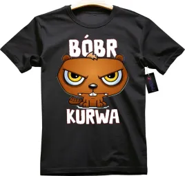 koszulka-meska-bobr-bober-polish-beaver-mem-kurla