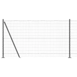 ogrodzenie-z-slupkiem-szary-12-x-25-m-stal-i-pvc