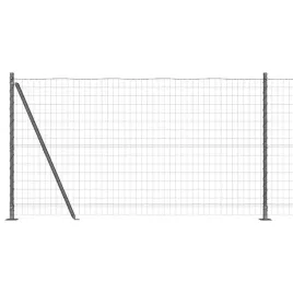 ogrodzenie-z-slupkiem-szary-12-x-10-m-stal-i-pvc