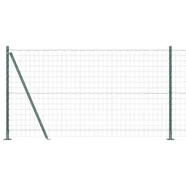 ogrodzenie-z-slupkiem-zielony-12-x-10-m-stal