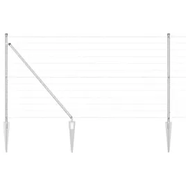 ogrodzenie-z-slupkiem-srebrny-12-x-10-m-stal