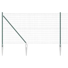 ogrodzenie-z-slupkiem-zielony-1-x-25-m-stal-i-pvc