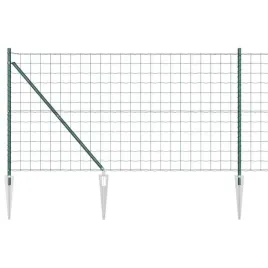 ogrodzenie-z-slupkiem-zielony-12-x-10-m-stal
