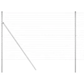ogrodzenie-z-slupkiem-srebrny-15-x-10-m-stal-i-pvc