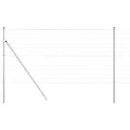 ogrodzenie-z-slupkiem-srebrny-14-x-10-m-stal-i-pvc