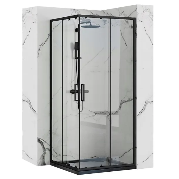 kabina-punto-black-80x80-rea-typ-drzwi-podwojne-rozsuwane