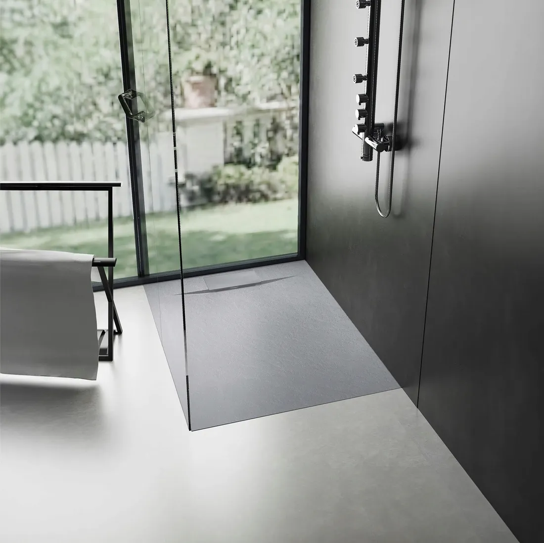 brodzik-bazalt-grey-90x90-rea-stan-nowy