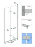 modul-kabiny-fold-n2-chrom-70-rea-typ-drzwi-skladane