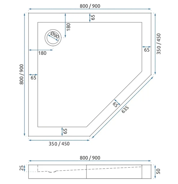 brodzik-diamond-black-90x90x5cm-rea-linia-diamond