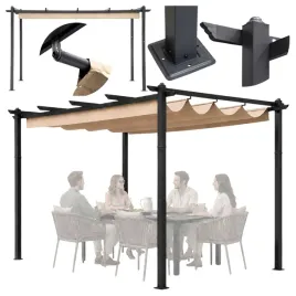 pergola-ogrodowa-tarasowa-3x4-m-metalowa-ruchome-zadaszenie-altana-bezowa