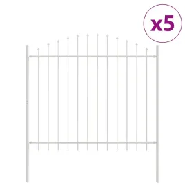 ogrodzenie-ogrodowe-5-szt-bialy-170-x-165-cm