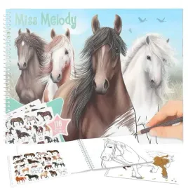 kolorowanka-miss-melody-konie-z-naklejkami-depesche-12978