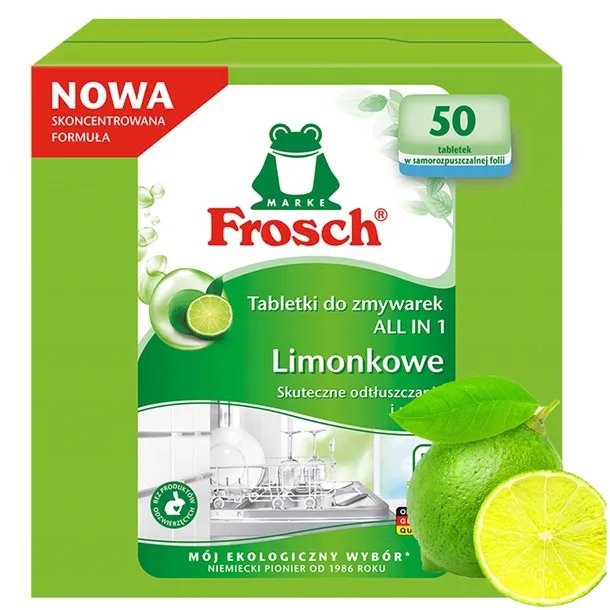 Frosch All in One Limonen tabletki do zmywarki 50 szt DE