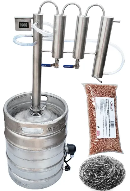 DESTYLATOR KOLUMNA 120 KEG 50 L BIMBER ZIMNE PALCE WHYSY GAZ POT-STILL