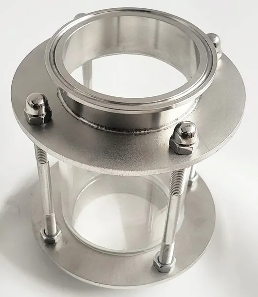 WZIERNIK WIZJER LATARKA 360 CLAMP 76mm DESTYLATOR KWASOODPORNY NIERDZEWNY