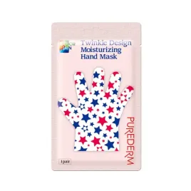 purederm-color-skin-nawilzajaca-maseczka-do-dloni-z-nadrukiem-w-gwiazdki