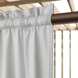 Zdjęcie produktu Zasłona ogrodowa 140x250 Gaia szara gotowa na taśmie