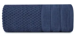 recznik-adore-50x90-granatowy-o-strukturze-krateczki-500-g-m2