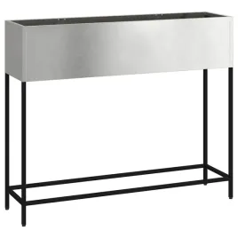 podwyzszona-doniczka-ogrodowa-srebrny-100-x-26-x-82-cm