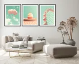 obraz-plakat-w-ramie-53x73cm-tryptyk-komplet-3-obrazow-roz-blekit-p2097