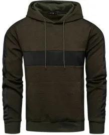 bluza-meska-z-kapturem-zielona-z-czarnym-pasem-wzor-3d-xxl