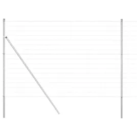 ogrodzenie-z-slupkiem-srebrny-15-x-10-m-stal-i-pvc