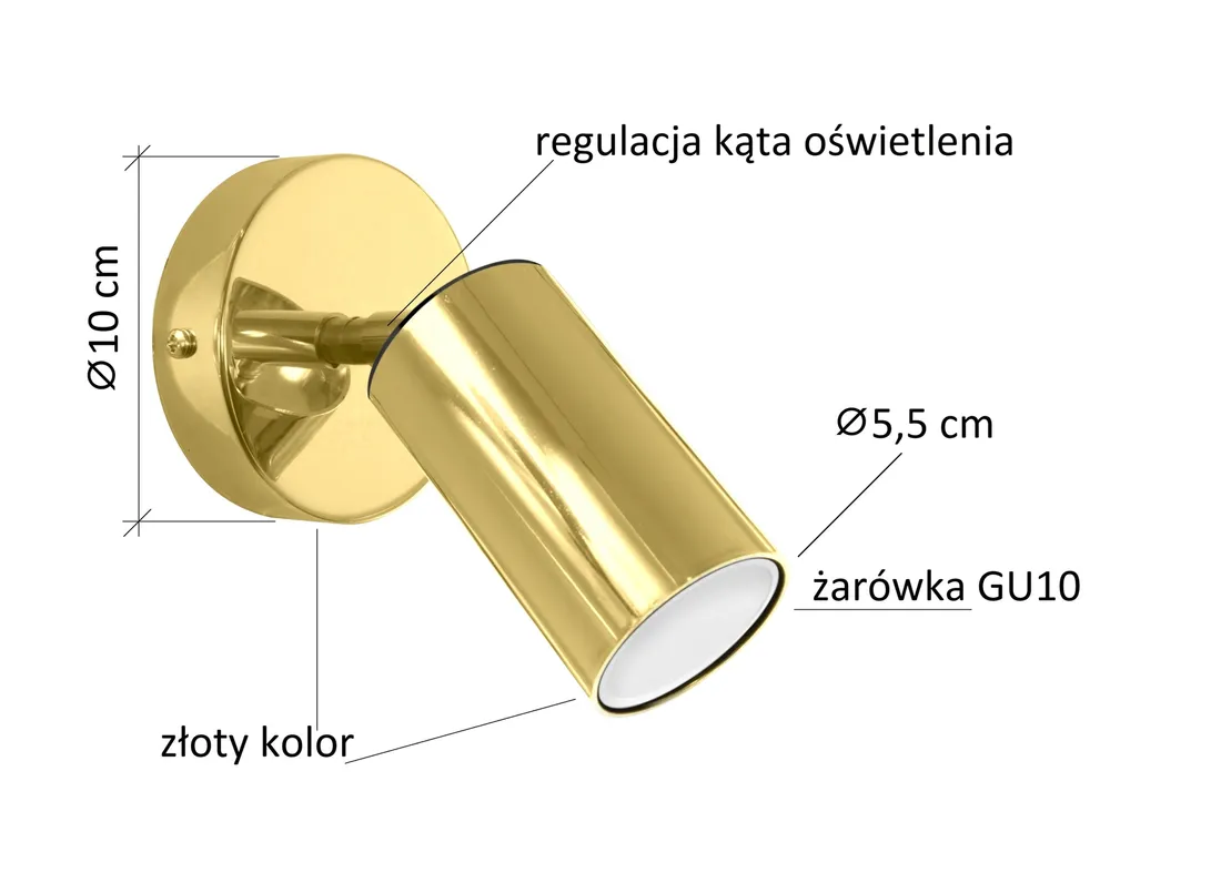 kinkiet-scienny-tuba-gold-2k-2-led-stan-nowy