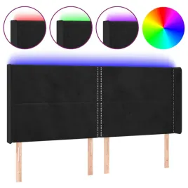 zaglowek-do-lozka-z-led-czarny-183x16x118-128-cm-aksamit