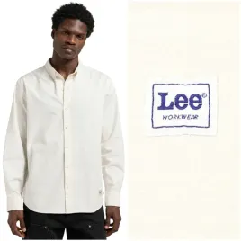 lee-no-pocket-button-down-workwear-biala-luzna-koszula-bawelniana-meska-m