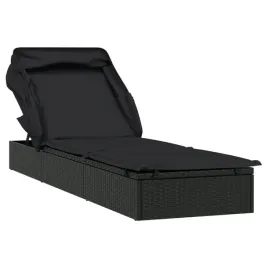 lezak-z-dachem-rattanowy-czarny-213x63x97-cm