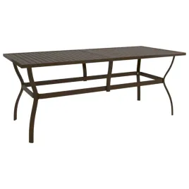 stol-ogrodowy-190x80x72-cm-brazowy-stal-proszkowana