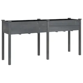 donica-drewniana-z-wysciolka-szary-161x45x76-cm