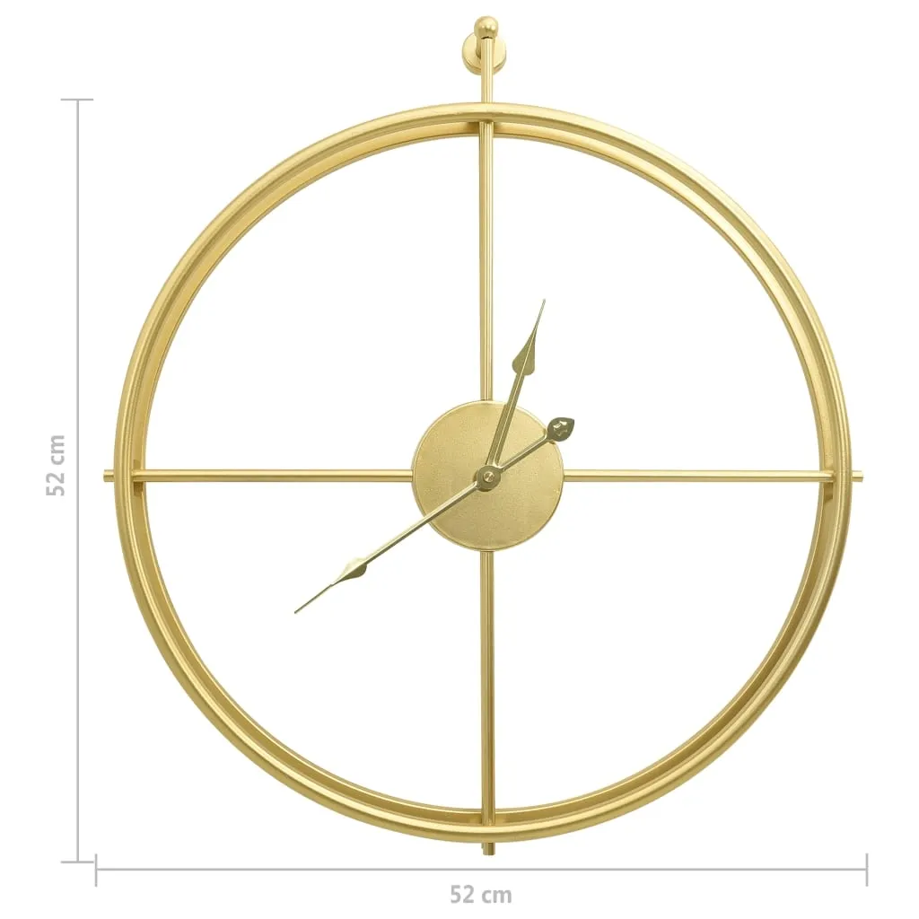 zegar-scienny-zloty-zelazny-52-cm-stan-nowy