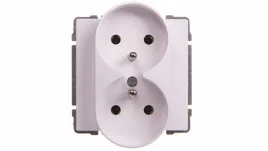 kos66-gniazdo-podwojne-z-u-biale-660449