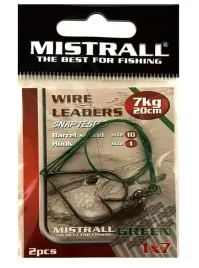 mistrall-przypon-z-haczykie-wire-leaders-20cm-7kg