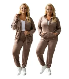 polski-komplet-dres-welurowy-na-suwak-plus-size-rozmiar-44-46-cappuccino