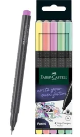 cienkopisy-grip-5-kolorow-pastelowych-faber-castell-151602-fc
