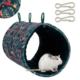 tunel-jaskinia-hamak-materacyk-podwieszany-do-klatki-materialowy-33x19cm