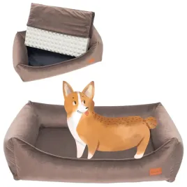 ortopedyczne-poslanie-dla-duzego-psa-120x95x22-cm-xxl-ukory-velvet-brazowe